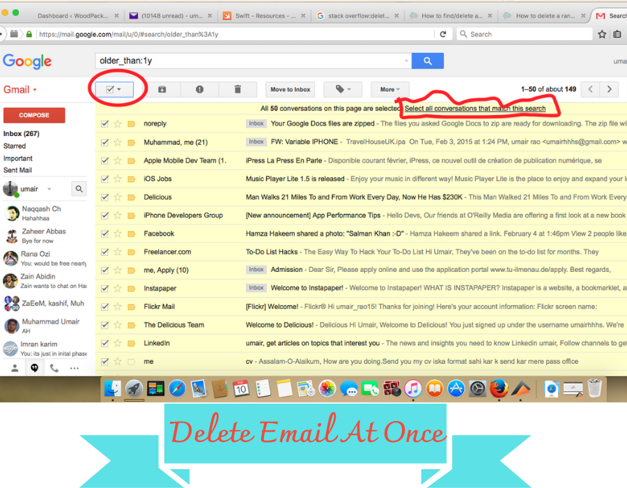 delete all emails gmail app,